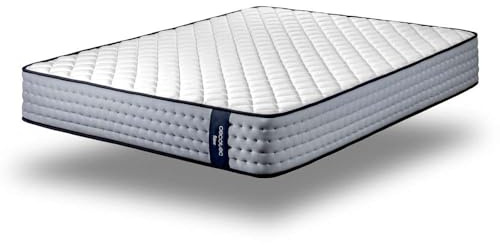Cecotec Viscoelastische Matratze mit Taschenfedern Flow 6700 Hybrid 135x190. Mehrschichtig, Höhe 26 cm, Hohe Festigkeit, Unabhängigkeit der Liegeflächen, Atmungsaktivität, Doppelseitig Winter/Sommer