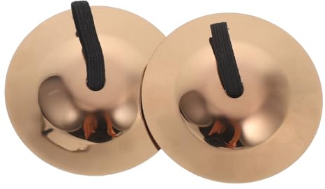 FRCOLOR Platillos Pequeños de Cobre para Ligero y Duradero Instrumento de Percusión para Educación Musical Temprana Baile y Fiestas