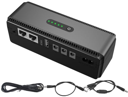 USV-Backup-Batterie – 10400 mAh WiFi-Kamera-Akku, Backup-Versorgung, USV, kompakt, unterbrechungsfrei für Anwesenheitsmaschine