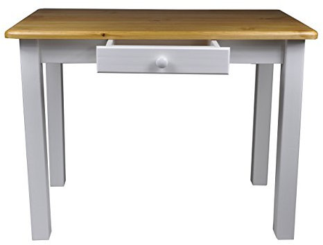 Magnetic Mobel Esstisch mit Schublade Küchentisch Tisch Restaurant Massiv Holz Kiefer (50x90, Erle)