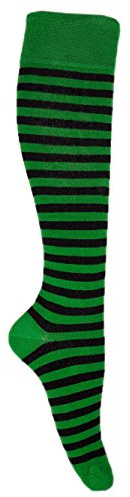 Goldschmidt Ringelstrümpfe | Klassische Ringelsocken für Erwachsene & Kinder | Hohe Qualität mit gekämmter Baumwolle (DE/NL/SE/PL, Numerisch, 43, 46, Regular, Regular, Grün Schwarz)