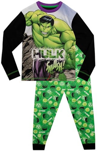 Marvel Boys Pyjamas The Incredible Hulk Black 3-4 Years
