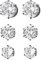 JewelryWe Magnet Ohrringe Magnetische Ohrstecker: 3 Paare Set Schwarz Ohrclips für Herren Damen Edelstahl Rund Zirkonia Magnetohrringe Fake Plug Tunnel Non-piercing Clips Ohne Ohrloch 6-8mm