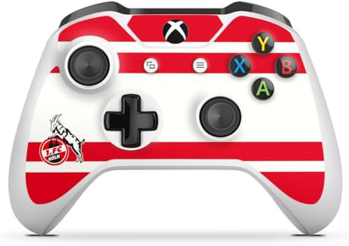 DeinDesign Skin kompatibel mit Microsoft Xbox One S Folie Sticker 1. FC Köln Offizielles Lizenzprodukt Wappen