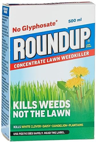 Roundup FOR LAWNS CONCENTRATE - 500 ml, Coverage 250 m² (Glyphsate Free Weed killer)