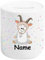 ShirtInStyle Spardose Sparschwein, Motiv Ziege, Kinder Tier Motive Namen Wunschtext