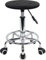 KKTONER Sgabello Girevole Antistatico in PU Schiuma con Poggiapiedi Altezza Regolabile 45-61 cm Nero