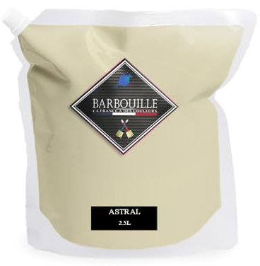 BARBOUILLE - Peinture Acrylique Astral - Effet Mat-Poudré - Peinture Mur & Plafond - Lessivable - Séchage En 30 min - COV A+ - Fabriquée En France - 2,5 L