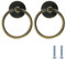 TsunNee Schubladengriffe im Vintage-Stil, Retro-Ring, Schubladenknäufe, Küchenschrank, Tür, Ringgriff, Antik-Stil, Möbelgriff, Bronze, 12 Stück