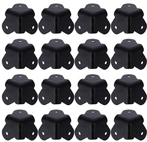 Eckenschutz Metall: 16pcs Eckenschutz Schwarz Protektoren Audio Lautsprecher Eckenschutz Für Kleine Und MittelgroßE Lautsprecher Oder Holzkisten