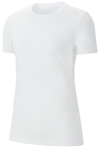 Nike Damen W Nk Park20 Tee T-Shirt, Weiß/Schwarz, XS EU
