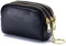 BAYINBROOK Porte-Monnaie en Cuir véritable pour Femme - Multicouche Zipper Change Pouch Wallet Card Holder Porte-Monnaie Mini Simple Cute Coin Pocket utile pour Les Femmes (Le Noir)