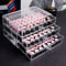 Guolich 3 Tier Nail Art Decoration Storage Box Transparent Acrylic Nail Art Jewelry Accessories Storage Box Rack Shelf Display Stand Holder for Cosmetic Jewelry