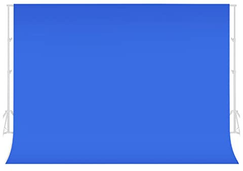 jiuzcare Toile de Fond Bleu 1.5x2m Arrière Plan Backdrop Photo Photographie Pliable en Polyester de qualité supérieure pour Photographie, Vidéo, Télévision
