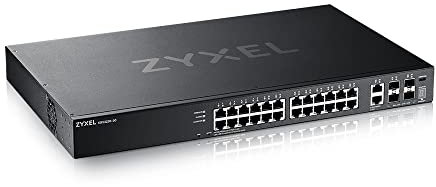 Zyxel 24-port Gigabit Nebula Cloud Managed/L3 Switch di accesso con 6 10G Uplink (2 Copper/4 SFP+) [XGS2220-30]