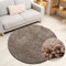 Miovani Hochflor Teppich Rund 80 cm Mokka Braun - Besonders weicher Shaggy Teppich in vielen Farben & Größen für Dein gemütliches Zuhause - Teppich Wohnzimmer & Schlafzimmer
