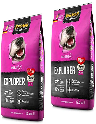 Belcando Explorer 2 x 12,5 kg Hundefutter mit Leinsaat für eine gesunde, stabile Verdauung