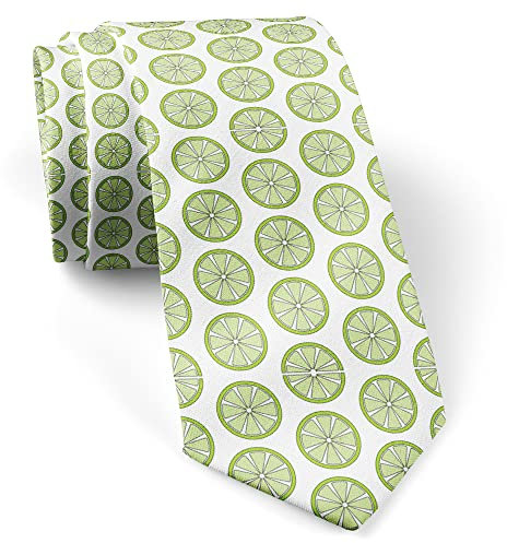 747 Verde Lima Corbatas De Boda Casual Corbatas De Hombre Printed Tie Para Hombres Boda Oficina