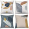 ASDCXZ Boho Kissenbezug 50x50 cm 4er Set, Modern Abstrakt Kunst Boho Style Graffiti Beige Dekokissen Kissenbezüge Kissenhülle Waschbar Polyester Flachs Textil Polster Kopfkissenbezug Kissen Bezug