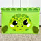 Quokka Spielzeug Aufbewahrungsbox für Jungen und Mädchen – 40x30x25 cm Spielzeugkisten für Kinder mit Schildkröten -Zusammenklappbar – Griffe – Klappdeckel –Stoffbehälter für Spielzimmer