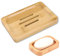 Porte Savon en Bambou Naturel - Support pour Salle de Bain, Repose Savon Solide, Éponges et Plus - 11 * 8cm