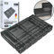 12 teilig schwarz + transparent Schubladen Organizer inkl. Antirutsch-Pads in 4 versch. Größen | Schubladen Ordnungssystem für Büro Bad Küche | Make Up Organizer für Schminktisch