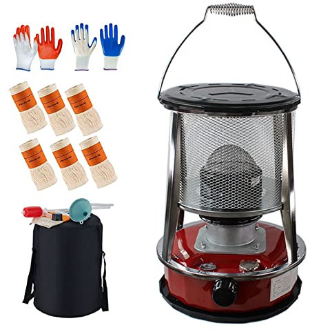 Calefacción Emergencia 4,6 L/6 L Con Extinción Automática Y 6 Mechas,estufa Calefactora Queroseno Portátil,sin Electricidad,calentadores Aceite Para Acampar,tienda,barbacoa,agua Calien(Color:4.6L)