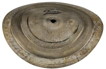 Fame Clapper Smash Stack, 8/10/12 Zoll, B20 Bronze Becken-Set, Handgefertigt, Natural Finish, Kurzer Trash-Sound, Soundoptimierte durch Biegen, Einzeln Verwendbar