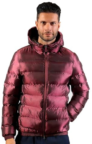 GIVOVA Piumino Uomo 110 grammi - Piumino Uomo Invernale - Giubbotto Uomo 110 Grammi 4 Stagioni Trapuntato Imbottito - Giacca Uomo (MASTER GRANATA, L)