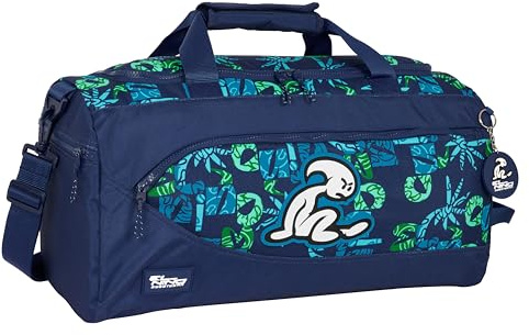 Safta EL Niño Glassy Sporttasche, Rucksack, ideal für Kinder verschiedener Altersgruppen, bequem und vielseitig, Qualität und Widerstandsfähigkeit, 50 x 25 x 25 cm, Marineblau, Marineblau, Estándar,