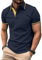 zitysport Poloshirt Herren Kurzarm Shirt Atmungsaktives Golf Polo Shirt Männer Sommer Shirts Sport Basic Slim Fit Tshirt mit Brusttasche Polohemd(Marineblau-3XL)