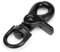 Marwotec Verbindungselemente 2 Stück Scheren-Karabiner klein 13x55mm Haken mit Dreh-Gelenk/Dreh-Kopf für Hunde-Leine/Hals-Band,55 mm Länge, auch für Paracord/Schlüssel-Anhänger, Farbe schwarz