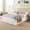 Aspire Beds White Painted Wood Ottoman Storage Bed Frame, Super King (180 x 200 cm)