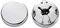 Kobeleen Couvercle de bouton de manchette rond en laiton, 1 paire de boutons de manchette d'imitation pour chemise formelle de mariage pour hommes