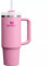 STANLEY Quencher H2.0 FlowState Stainless Steel Vacuum Insulated Tumbler with Lid and Straw for Water, Iced Tea or Coffee (Deep Purple, 40 oz) (Peony, 40 oz)