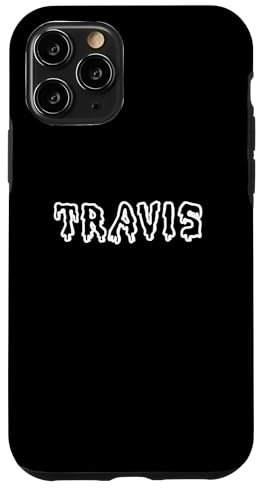 Hülle für iPhone 11 Pro Scary Name Travis Creepy Horror Font