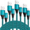USB C Kabel [4 Stücke 2 M+2 M+3 M+3M] 3.1 A Ladekabel USB C Schnellladekabel Nylon USB C Ladekabel für Samsung Galaxy S23 S22 S21 S20, Hinweis 10 HuaweiP9 Pixel 7/6 Schalter PS5 15 Pro
