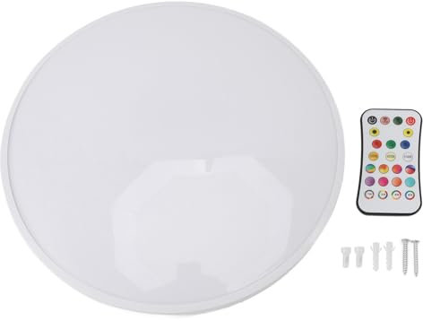 Spacnana Intelligente Deckenleuchte mit Fernbedienung, Dimmbar, RGB-Farbe, mit Timer, 24 W, Hohe Helligkeit, für Hotels, Küchen, Schränke, Büros