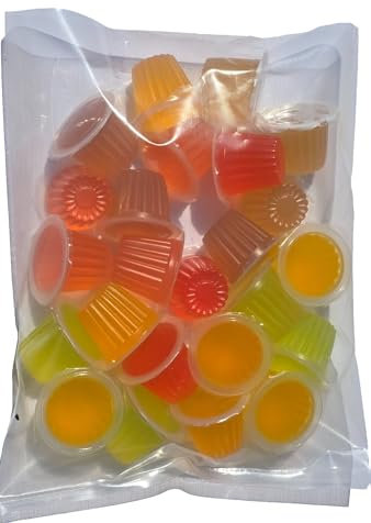 24 Fruit Cups Jelly Treats for Large and Small Parrots, Bird Mixed Flavours, High in Vitamins A & C, African Greys Macaws Cockatoos Caiques Cockatiels Eclectus Conures Lovebirds Senegal Quakers