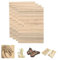 SCULPFUN 4 Stück Basswalnuss Sperrholzplatten, 3mm dick Sperrholzbrett 30cm*20cm unbehandeltes Holz für Bastelarbeiten, Lasergravur und Schneiden