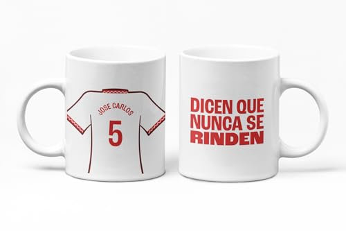 C&P Taza Personalizada de Fútbol | Regalo Original para Aficionados del Fútbol | Taza de Desayuno | Regalo Equipo de Fútbol | Diseño Único y Duradero (Sevilla) 350 ML