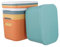 UNGFEI 5 PCS 25 x 18 x 16cm Cupboard Storage Boxes With Lids, Multiple Colour Plastic Storage Boxes for Bathroom, Bedroom, Office