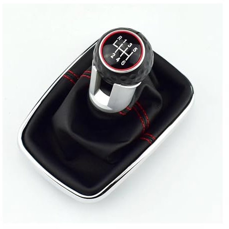 Schaltknäufe Für VW Für Golf Für Bora Für Jetta Für GTI Für MK4 Innenausstattung 5/6 Geschwindigkeit 12mm Schaltknauf Hebel Schalthebelmanschette Schaltknauf(12MM 6 Speed)