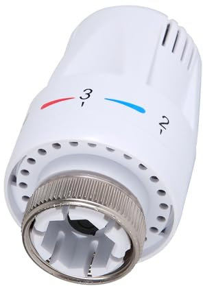 RIZGHWOY Valve de Radiateur Thermostatique Contrôle du Laiton Chauffage de L'eau Droite pour la Soupape de Commande Géothermique (dissipateur de chaleur)