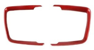 Auto Innenraum ABS Auto Scheinwerfer Einstellung Schalter Rahmen Trim Aufkleber Für 1 2 3 4 Serie F30 F31 F32 F34 F20 F21 F36 Für X5 F15 Für X6 F16 Dekoration(Rot)