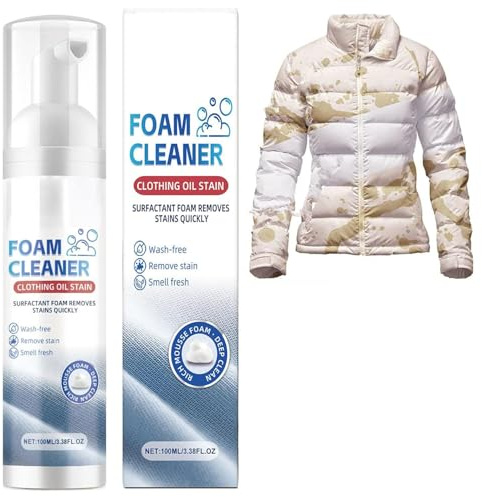Dry Foam Cleaner for Clothes,Couch Cleaner for Fabric,Clothing Dry Cleaning Spray,Dry Cleaning Agent for Fabric Sofa,100ML,1PC