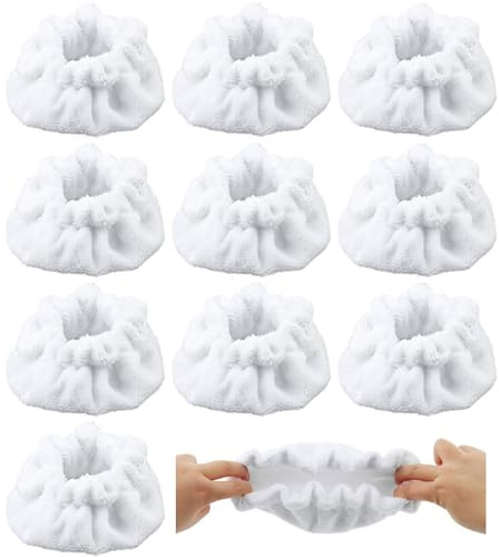 Kaxich Confezione da 10 panni per scopa a vapore compatibili con pulitore a vapore Dupray, riutilizzabili e lavabili, in microfibra, accessori per la pulizia a vapore