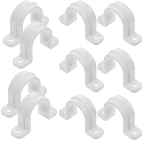 U-rohr Schellen aus Pvc, 32mm, 20 Stück, Weiß für Rohre