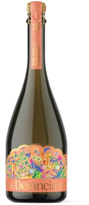Delância Sparkling Pale Rosé Wine infused with Pomegranate & Rosemary | Botanical Sparkling Wine, Infused Rosé Wine, Wine Gifts for Women, 10% ABV 75cl
