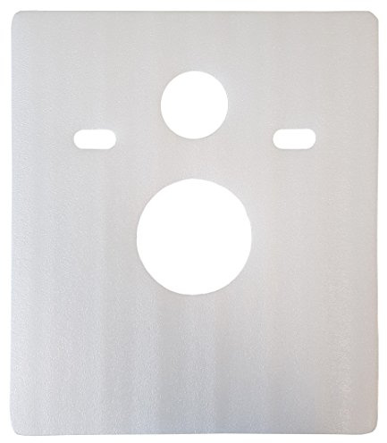 quadratisches Schallschutz-Pad für Wand WC / Wand Bidet